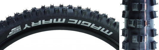 Schwalbe Magic Mary Addix Tire 27.5x2.60 Folding Tubeless Ready Addix Soft Super Gravity TL Easy Black