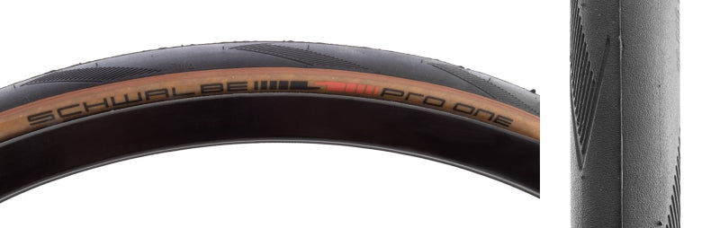 Schwalbe Pro One Tire - 700 x 25 Tubeless Folding BLK/Transparent Evolution Super Race Addix Race V-Guard