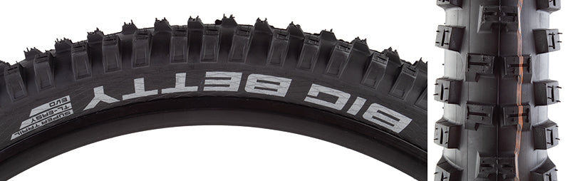 Schwalbe Big Betty Tire - 27.5 x 2.6" Tubeless Folding BLK Evolution Line Addix Soft Super Trail