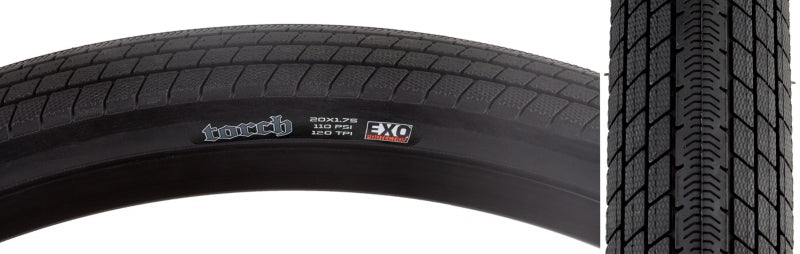 Maxxis Torch Tire - 20 x 1.75 Clincher Folding Black Dual EXO