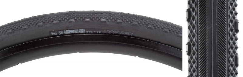 WTB Byway Tire - 700 x 34 TCS Tubeless Folding BLK Light/Fast Rolling Dual DNA SG2