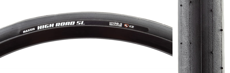 Maxxis High Road SL Tire - 700 x 23 Clincher Folding BLK HYPR-S K2 Protection