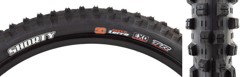 Maxxis Shorty Tire - 29 x 2.4 Tubeless Folding Black 3C EXO Wide Trail