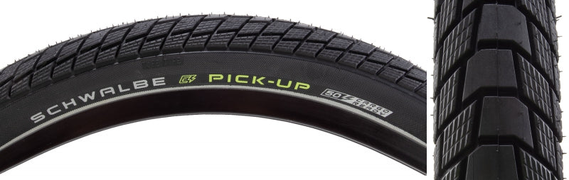 Schwalbe Pick-Up Tire - 26 x 2.15 Clincher Wire BLK/Reflective Performance Line Super Defense Addix E Twin Skin E-50