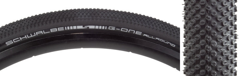 Schwalbe G-One Allround Tire - 700 x 40 Tubeless Folding BLK RaceGuard Addix