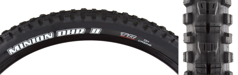 Maxxis Minion DHR II Tire - 29 x 2.4 Tubeless Wire BLK BikePark DH Wide Trail