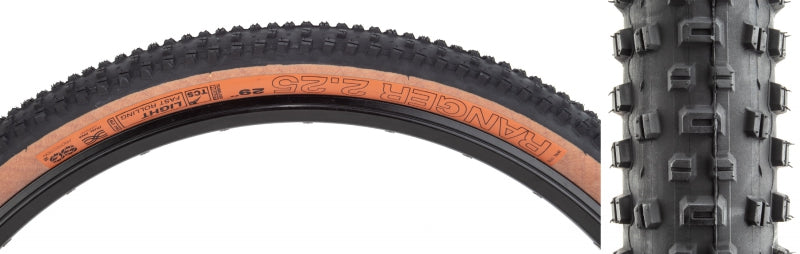 WTB Ranger Tire - 29 x 2.25 TCS Tubeless Folding BLK/Tan Light/Fast Rolling Dual DNA SG2