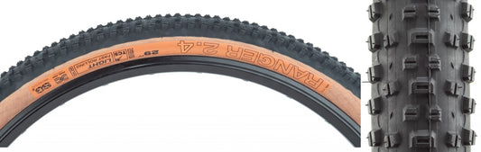 WTB Ranger Tire - 29 x 2.4 TCS Tubeless Folding BLK/Tan Light/Fast Rolling Dual DNA SG2