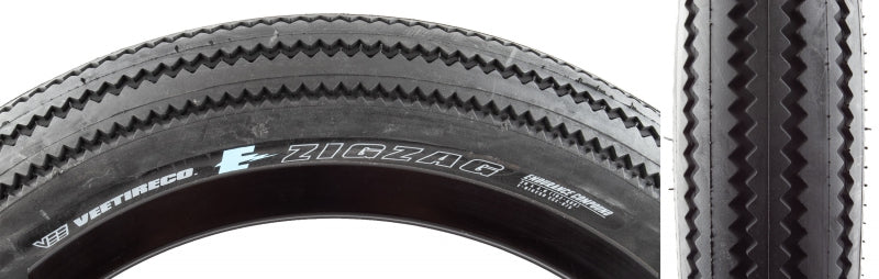 Vee Tire Co. Zigzag Tire - 20 x 4.0 Clincher Wire BLK Endurance Override E-Bike R-50