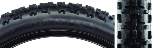 CST Toboggan Tire - 26 x 4 Clincher Wire Black