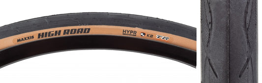 Maxxis High Road Tire - 700 x 28 Tubeless Folding BLK/Tan HYPR K2 Protection