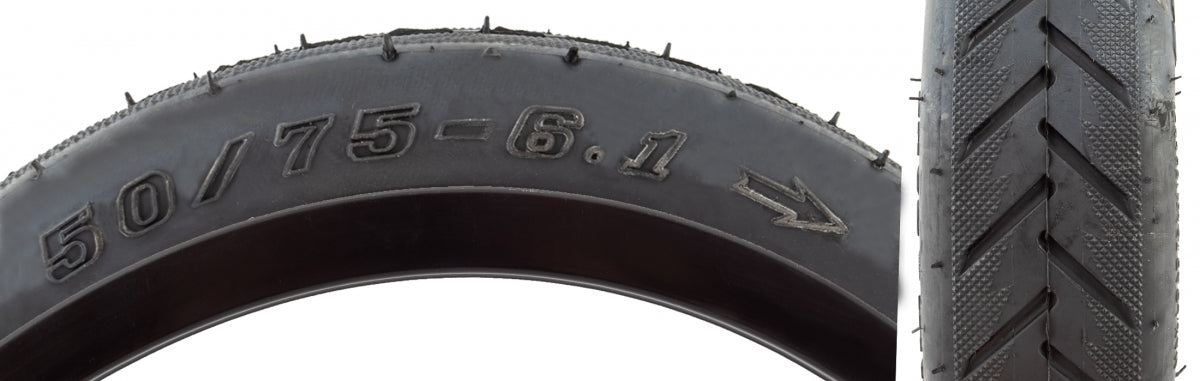 TIRE SUNLT UTILIT 8-1/2x2 BK/BK H690 SCOOTER WIRE/30