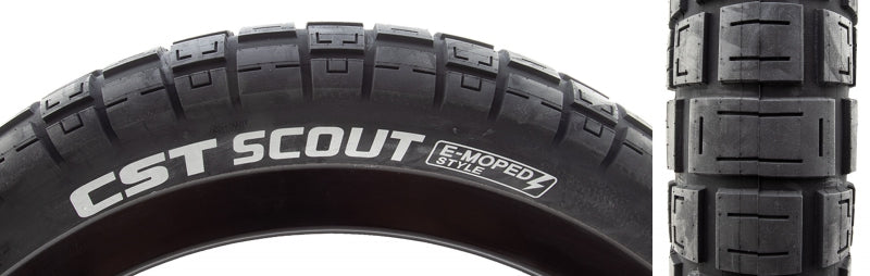 CST Scout Tire - 20 x 4 Clincher Wire Black Ebike