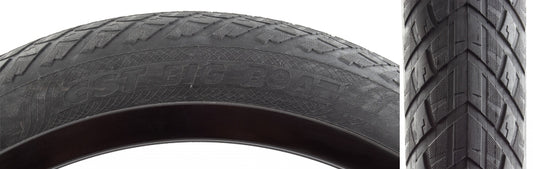 CST Big Boat Tire - 20 x 4 Clincher Wire Black Aramid Ebike