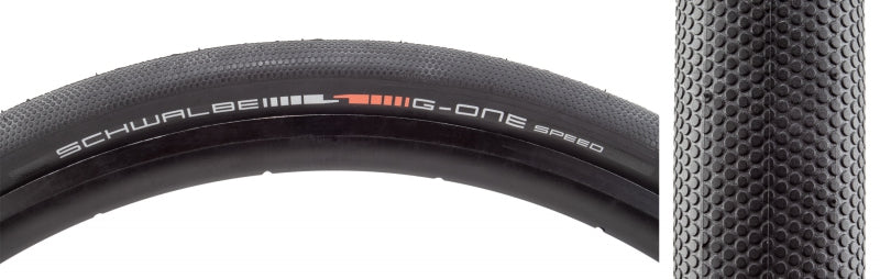 Schwalbe G-One Speed Tire - 700 x 40 / 28 x 1.50 Tubeless Folding BLK Evolution Line Addix SpeedGrip Super Ground E-25