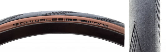 Schwalbe One Tire - 700 x 28 Tubeless Folding Bronze Performance Line RaceGuard Addix E-25