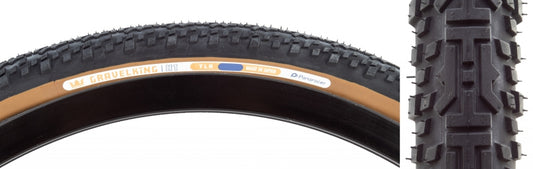 Panaracer GravelKing X1 Tire - 700 x 35 Tubeless Folding Black/Brown