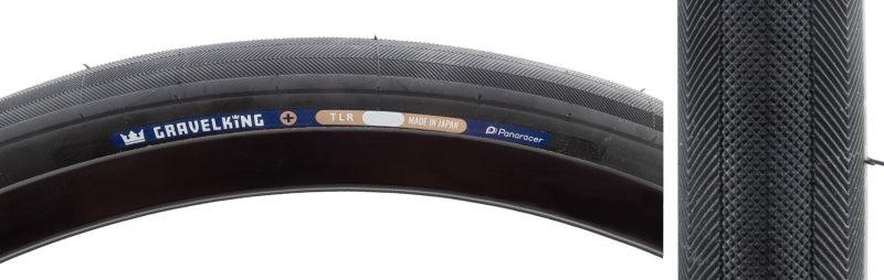 Panaracer GravelKing Slick Plus Tire - 700 x 35 Tubeless Folding Black