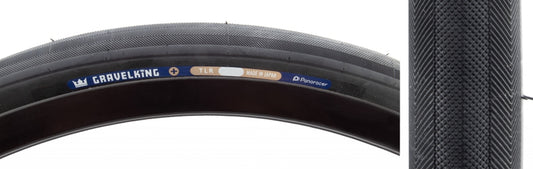 Panaracer GravelKing Slick Plus Tire - 700 x 35 Tubeless Folding Black