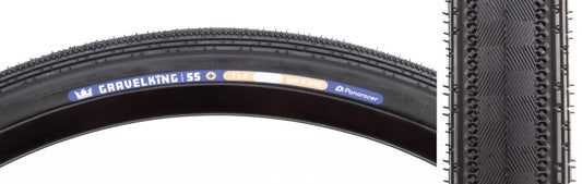 Panaracer GravelKing SS Plus Tire - 700 x 35 Tubeless Folding Black