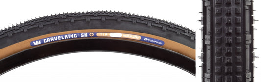 Panaracer GravelKing SK Plus Tire - 700 x 30 Tubeless Folding Black/Brown