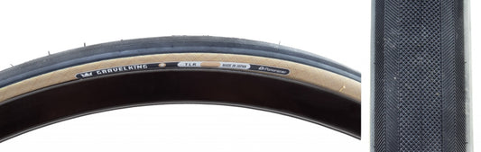 Panaracer GravelKing Slick R Tire - 700 x 28 Clincher Folding Black/Amber