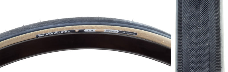 Panaracer GravelKing Slick R Tire - 700 x 30 Tubeless Folding Black/Amber