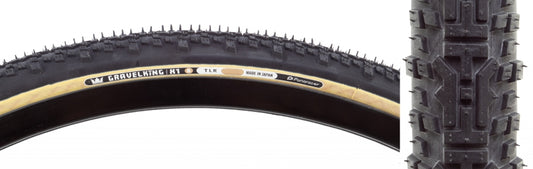 Panaracer GravelKing X1 R Tire - 700 x 35 Tubeless Folding Black/Amber