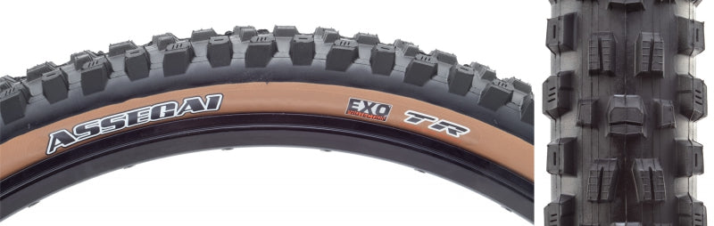 Maxxis Assegai Tire - 27.5 x 2.5 Tubeless Folding Black/Tan EXO