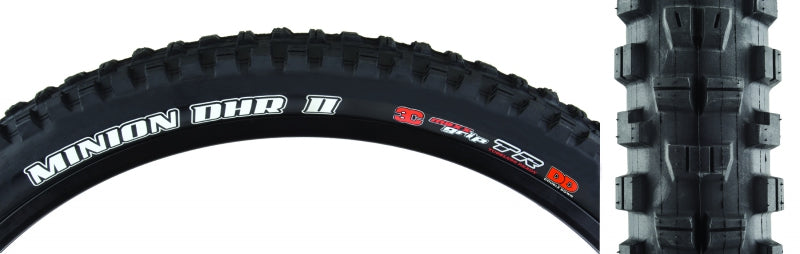 Maxxis Minion DHR II Tire - 27.5 x 2.5 Tubeless Folding Black 3C MaxxGrip DD