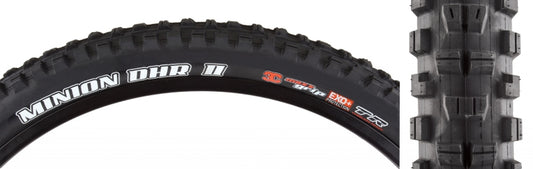 Maxxis Minion DHR II Tire - 27.5 x 2.5 Tubeless Folding BLK 3C MaxxTerra EXO+