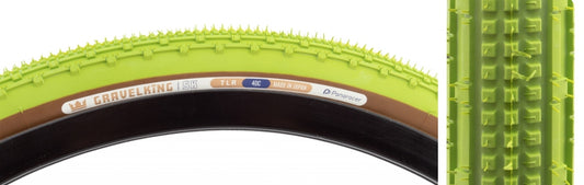 Panaracer GravelKing SK Tire - 700 x 40 Tubeless Folding Matcha/Brown