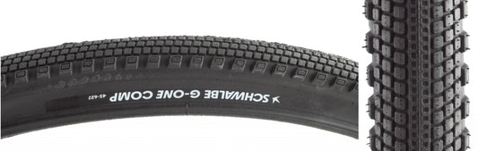 Schwalbe G-One Comp Tire - 700 x 45 Clincher Wire BLK Active Line K-Guard Green