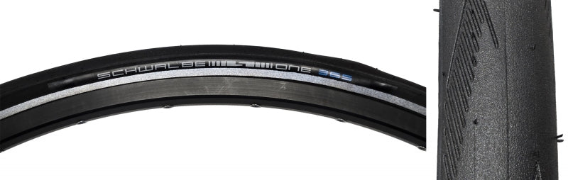 Schwalbe One 365 Tire - 700 x 28 Clincher Wire BLK/Reflective Performance Line GreenGuard Addix 4Season E-25