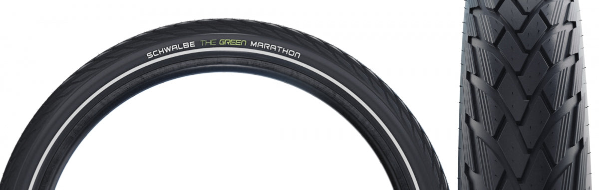 TIRE SWB MARATHON 700x38 PERF TWIN SKIN GN-GUARD BK/BK/REF ADDIX ECO E25 WIRE