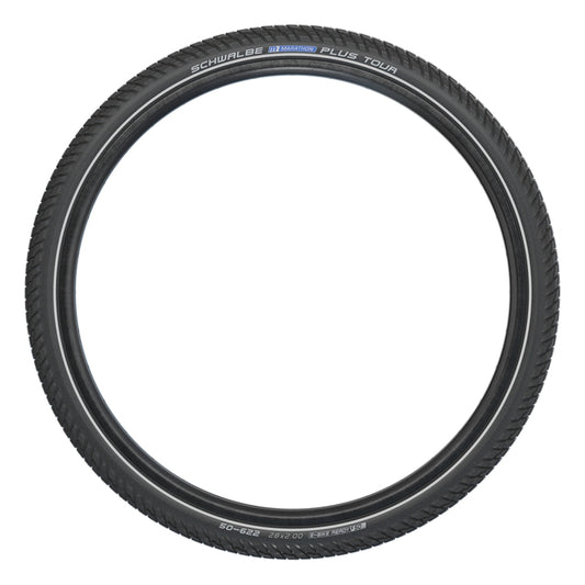 Schwalbe Marathon Plus Tour Tire - 700 x 35 Clincher Wire BLK/Reflective Performance Line SmartGuard Addix E-50