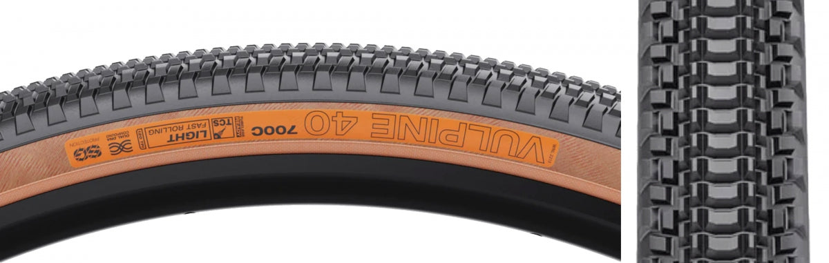 TIRE WTB VULPINE 700x40 BK/TAN LIGHT FR TCS/120/DUAL-DNA/SG FOLD