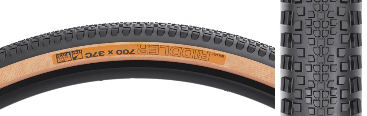 TIRE WTB RIDDLER 700x37 BK/TAN LIGHT FR TCS/60/DUAL-DNA/SG FOLD
