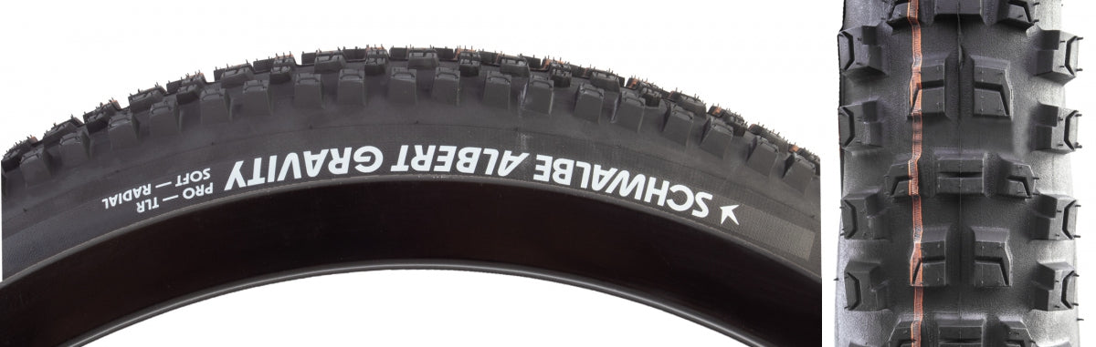 TIRE SWB ALBERT 29x2.6 EVO GRAVITY PRO RADIAL BK/BSK ADDIX SOFT TLR E50 FOLD