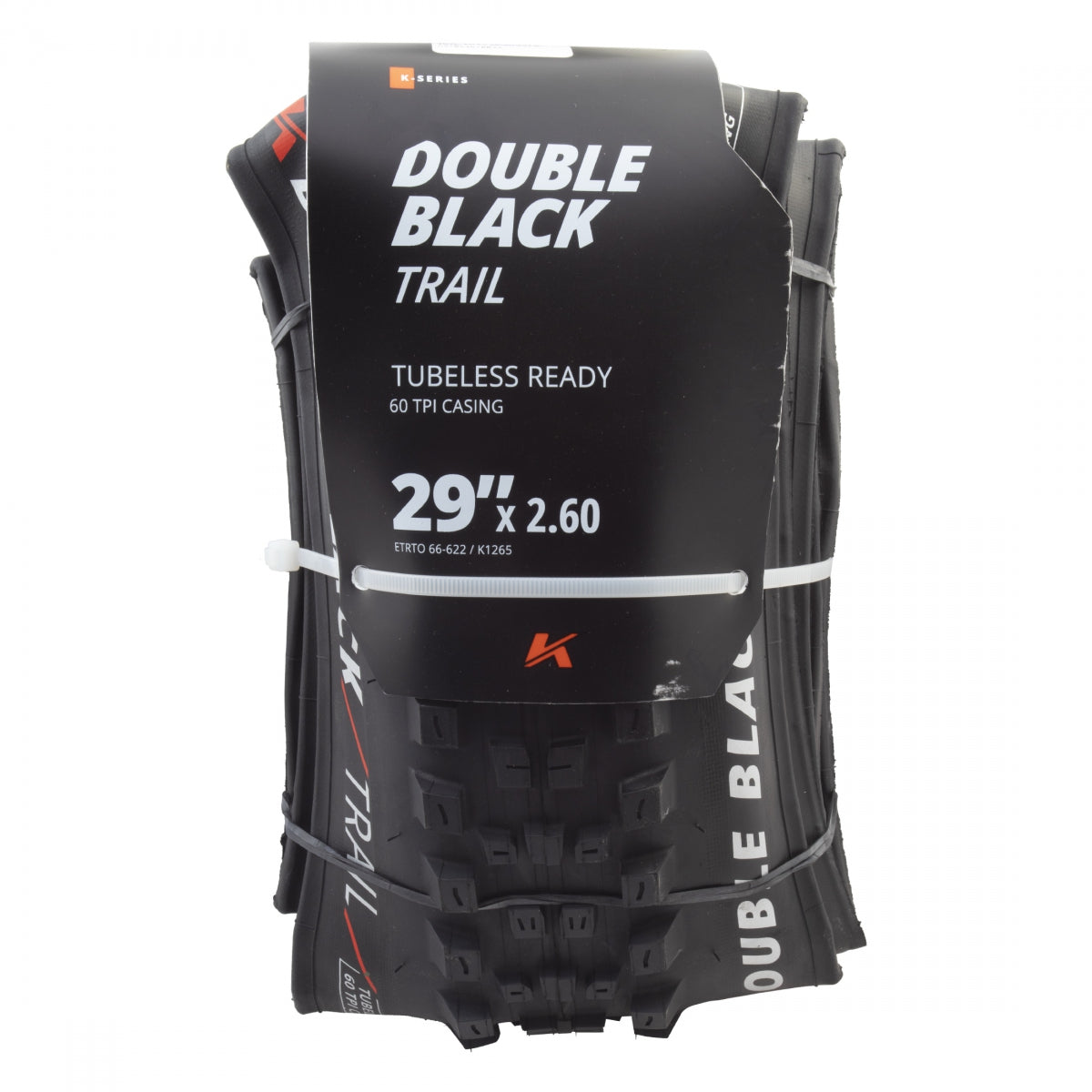 TIRE KEN DOUBLE BLACK TRAIL 29x2.6 BK/BK SCT/60 FOLD