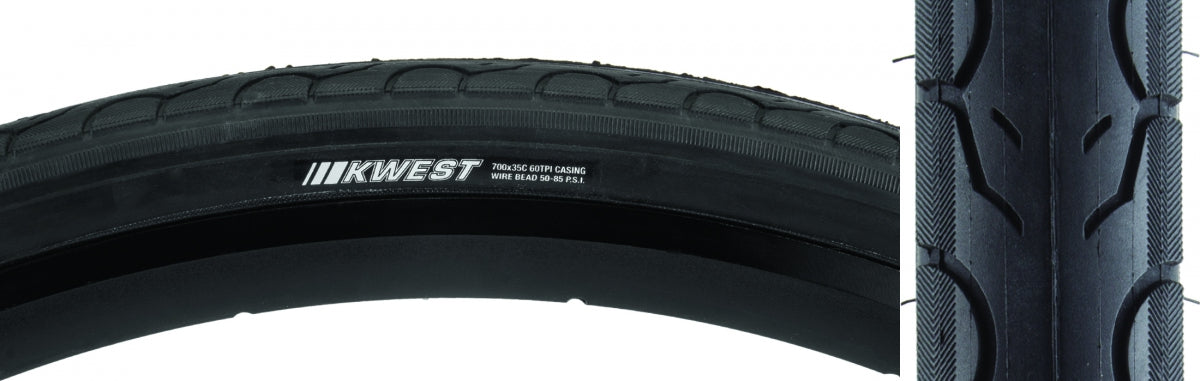 TIRE KEN KWEST 700x35 BK/BK SRC/60 WIRE 85psi