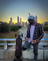 Protective Flannel Shirt - Grey Checkered with Pads
