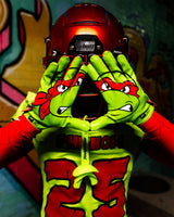 Ninja Turtles: Raphael Football Gloves – VPS5 by Phenom Elite
