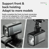 M6 Bike Light with Remote Digital Display 1000LM 2800mAh IPX6 Powerful Bike Headlight