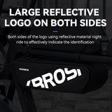 ROCKBROS E-Bike Bag top Tube Front Frame Bag Black Waterproof 4.5L Beam Storage Package
