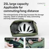 TL-153 25L Seamless 100% Waterproof Bike Panniers Rear Rack Bicycle Bag ROAD TO SKY