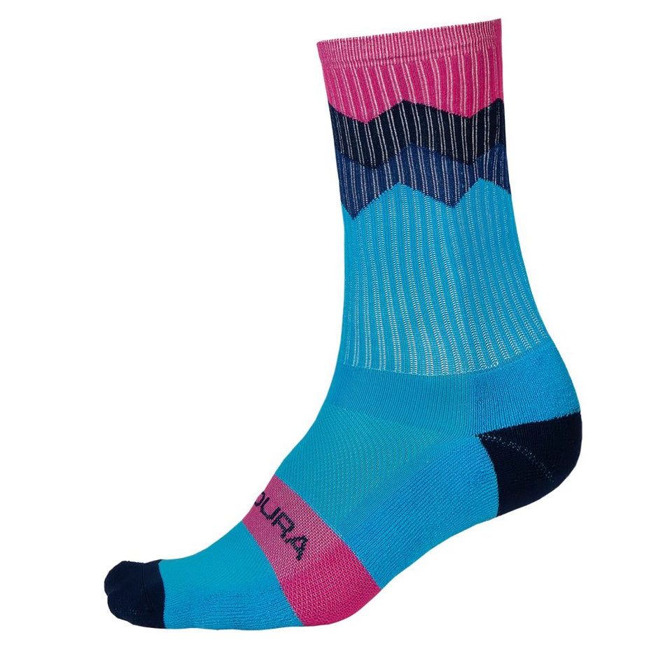 Endura Jagged Socks Electric Blue S/M