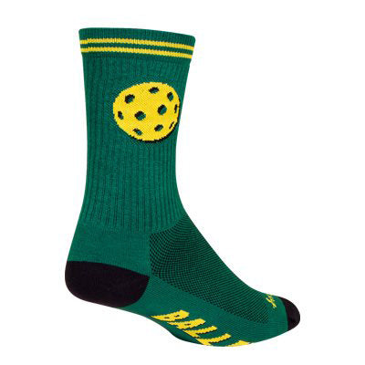 Crew Baller 6" Socks, 9-13, Green