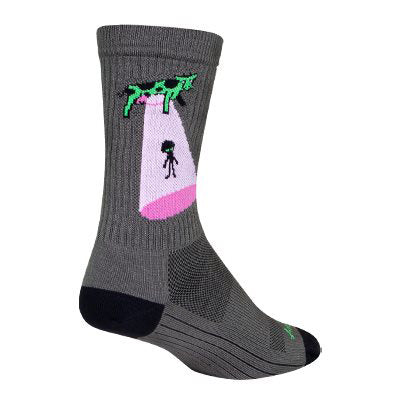 Crew Cowspiracy 6" Socks, 5-9, Grey