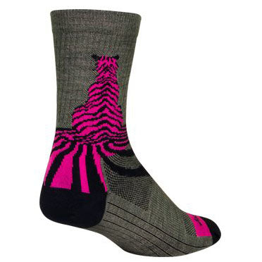 Savage Wool Crew 6" Socks, 5-9, Grey